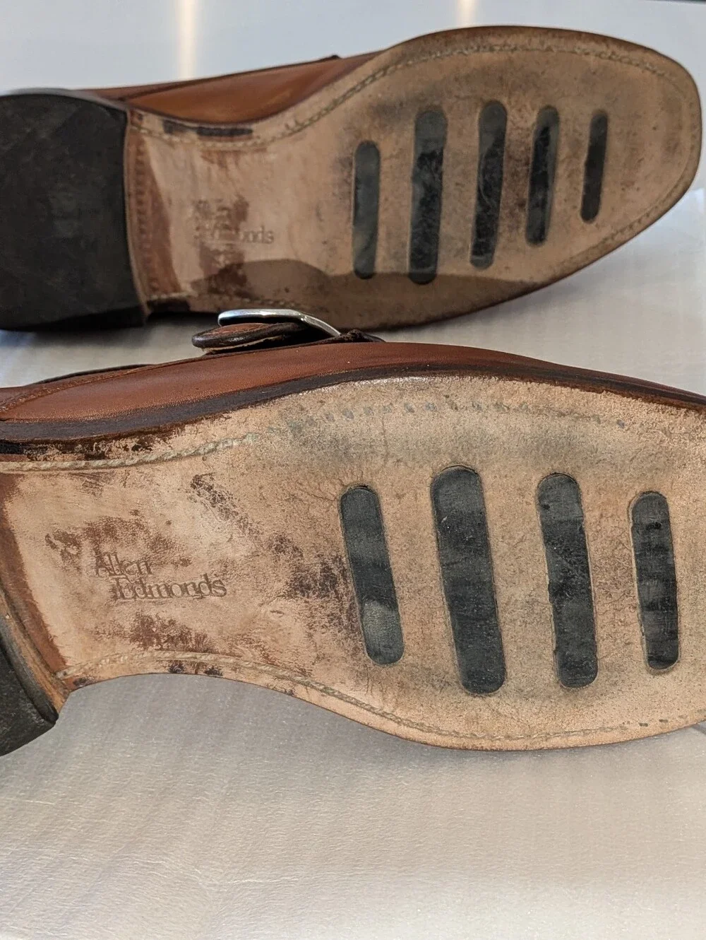 Allen Edmonds Monk Strap Size 9 D.
